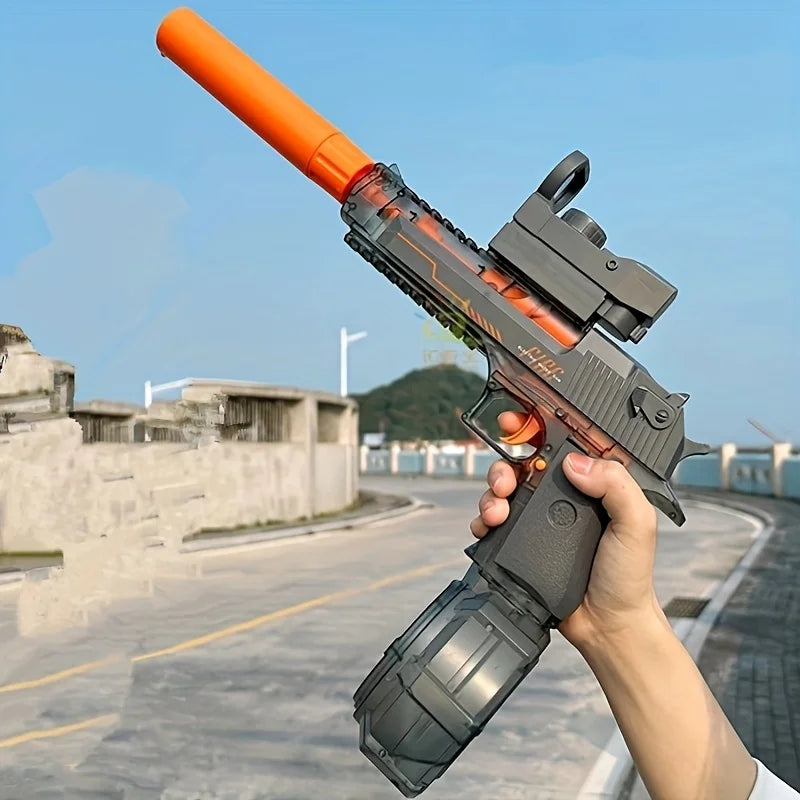 Children And Adult Outdoor Toy Electric Special Effect Water Gun, Boys And Girls Outdoor Competition Light-Up Flame Nozzle Toy W