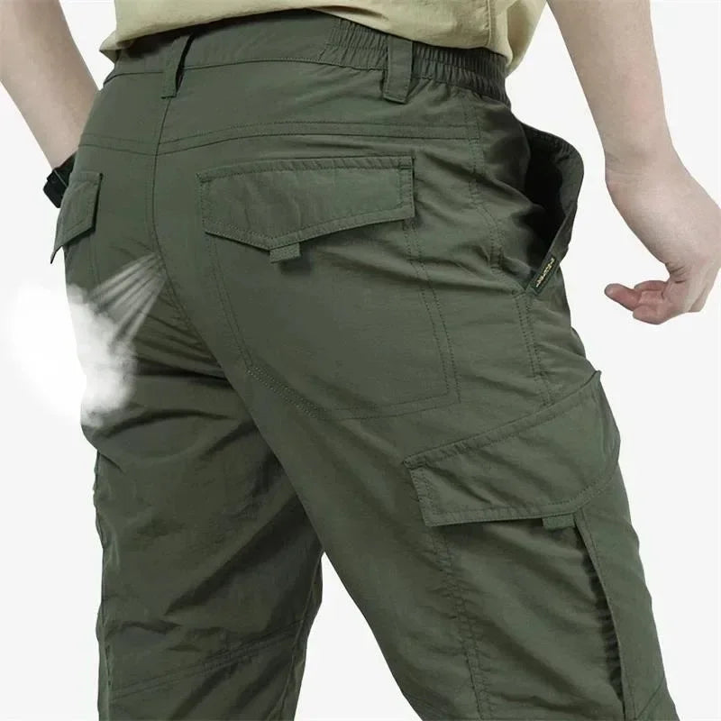 Summer Leisure Light Army Military Pants Men's Outdoor Waterproof Special Police Combat Military Camouflage Pants Cargo Camping