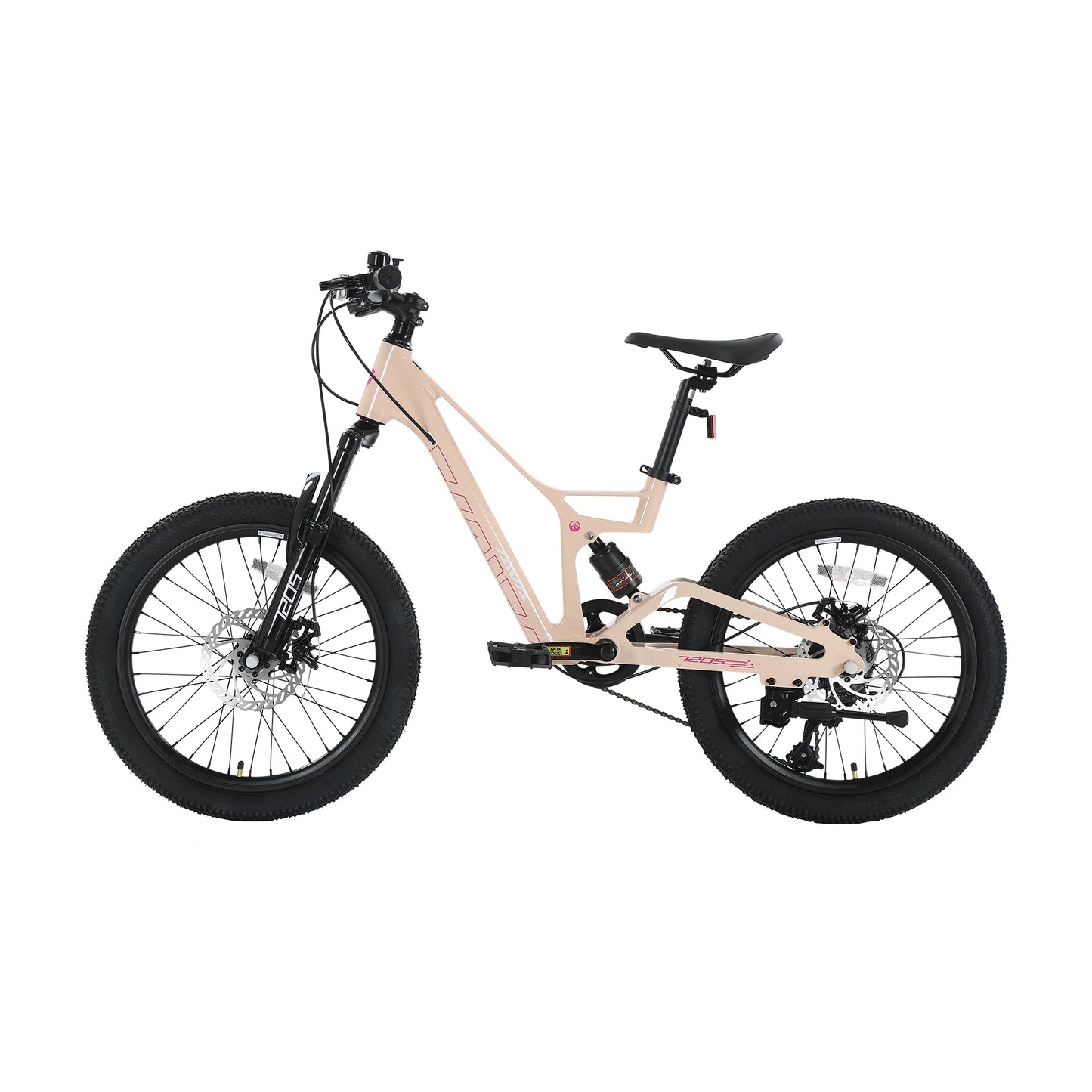 AIVA KNIGHT SUS20 20 Inch City Bike, 7-Speed Commute Bicycle for Teens & Adults, Full Suspension, Lightweight Magnesium Alloy Frame, Front & Rear Disc Brakes