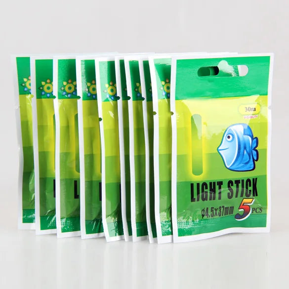 50PCS Fishing Float Light Stick  Fireflies Fluorescent Lightstick Night Float Rod Light Dark Glow Stick Fishing Tackle Tool