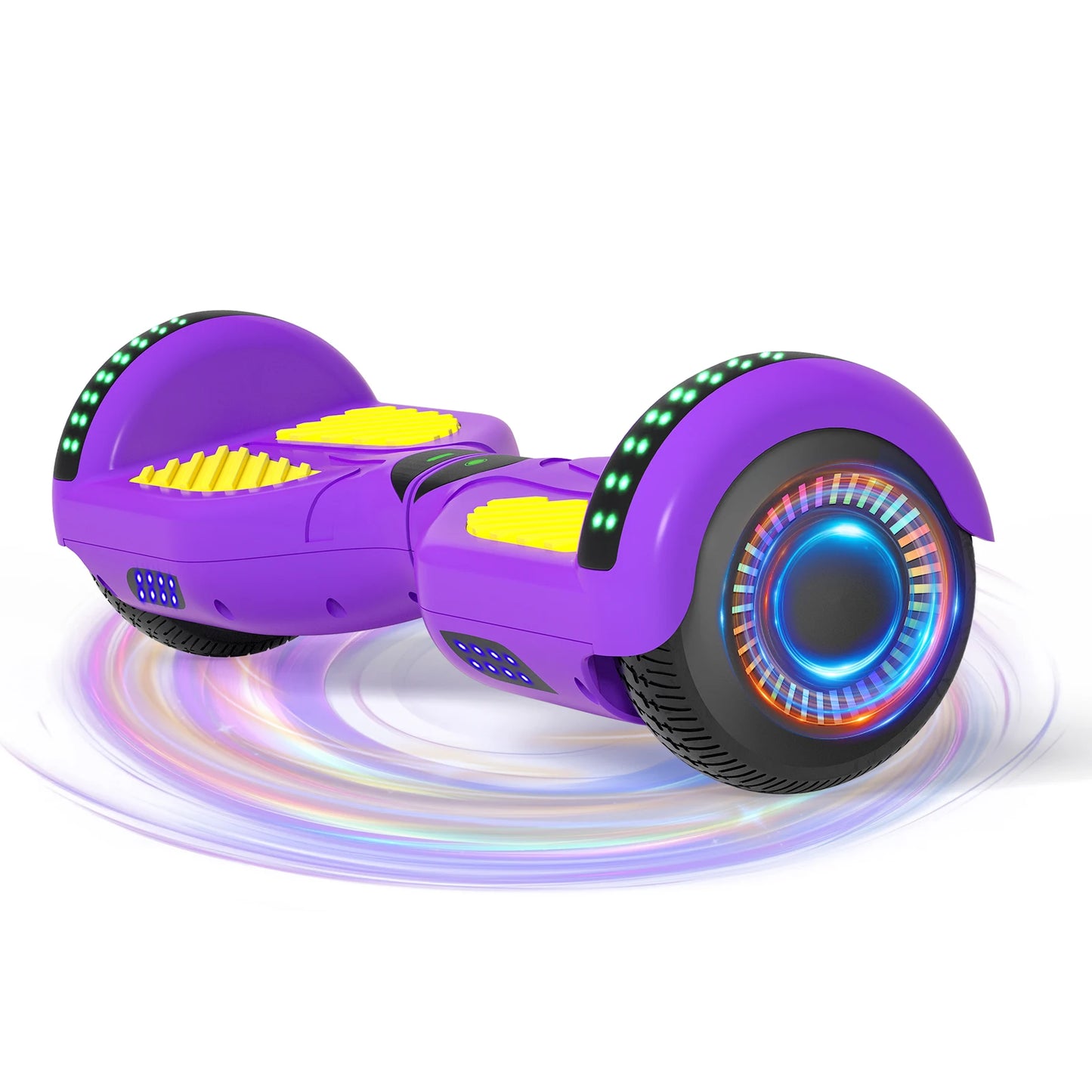 Commugo Self-Balancing Scooter with Bluetooth Speaker, APP Control, LED Lights, All Terrain Hoverboard for Kids Adults, All Ages