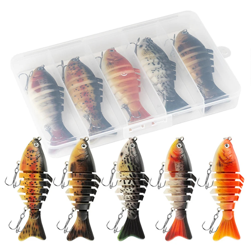 3/5/10Pcs Fishing Lures Multi Jointed Artificial Bait Slow Sinking Bionic Fishing Bait Fishing Gifts For Fishing Enthusiasts