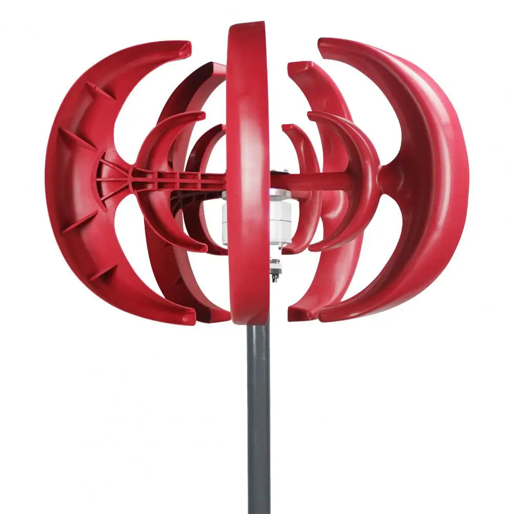 600W Wind Turbines Generator, 5 Blades DC12V Vertical Axis Wind Turbines Generator Kit for Home Hybrids Streetlight Use