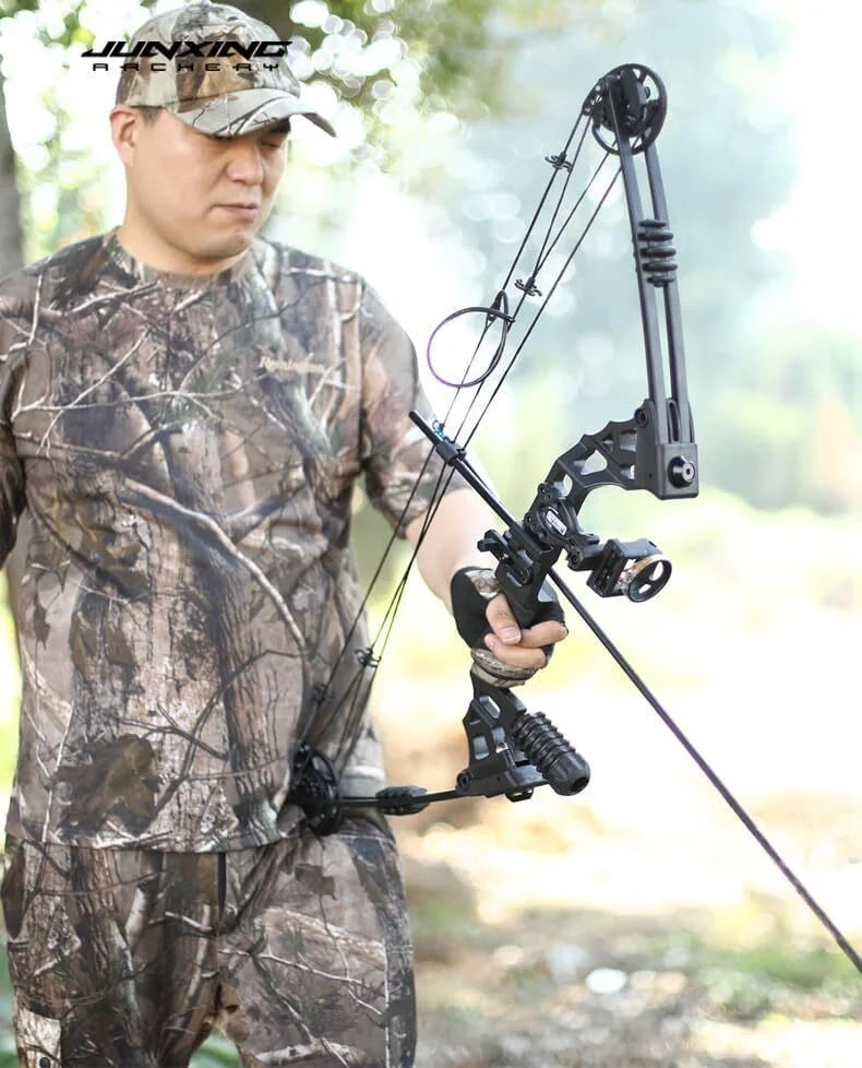20-70lbs Adjustable Compound Bow Set 320FPS 80% Let-off RH Complete with Accessories for Hunting Target Shooting