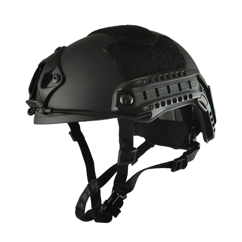 FAST Tactical Riot Helmet ABS 4-Point Suspension Adjustable Head Circumference for Military CS Airsoft Outdoor Protection