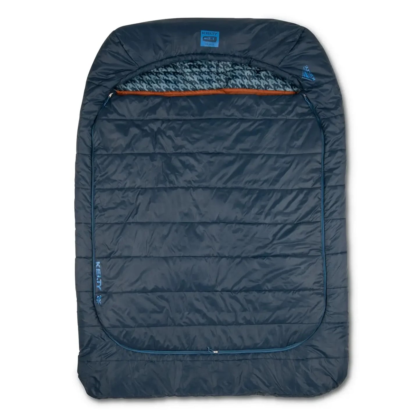 Kelty 20 Degree Doublewide Sleeping Bag Tru.Comfort Two Person Synthetic Camping Bag For Outdoor Family