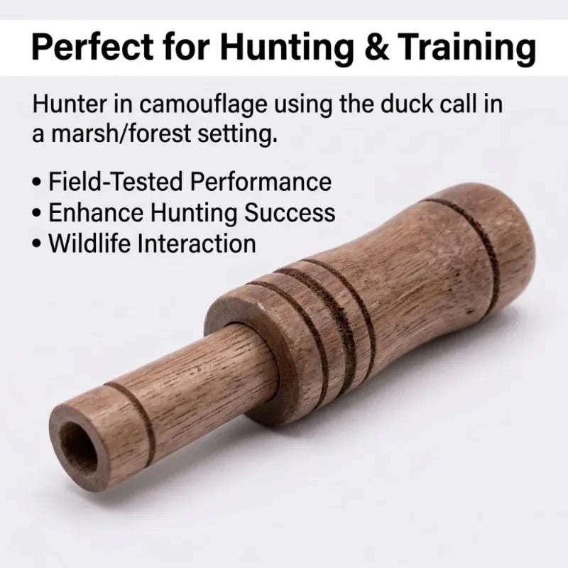 Outdoor Hunting Whistle Decoy Imitate Pheasant Duck Call Voice Call Bird Goose Voice Trap Brown Oak Wooden Whistle Drop Ship