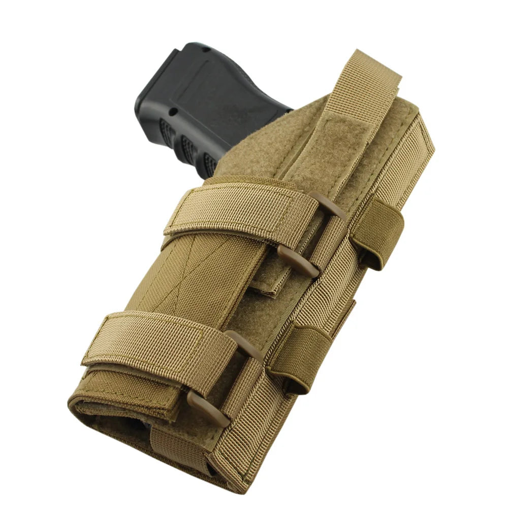 Hunting MOLLE leg quick pull gun holster, real CS field tools leg hanging supplies hunting equipment