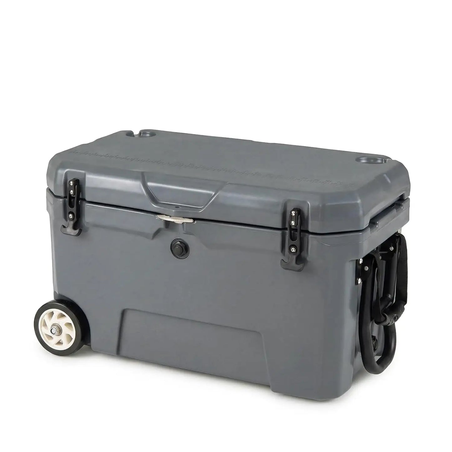 Portable Hard Cooler with 6-Day Ice Retention, Rolling Ice Chest, Telescoping Handle, Wheels, Dual Cup Holders,, Custom