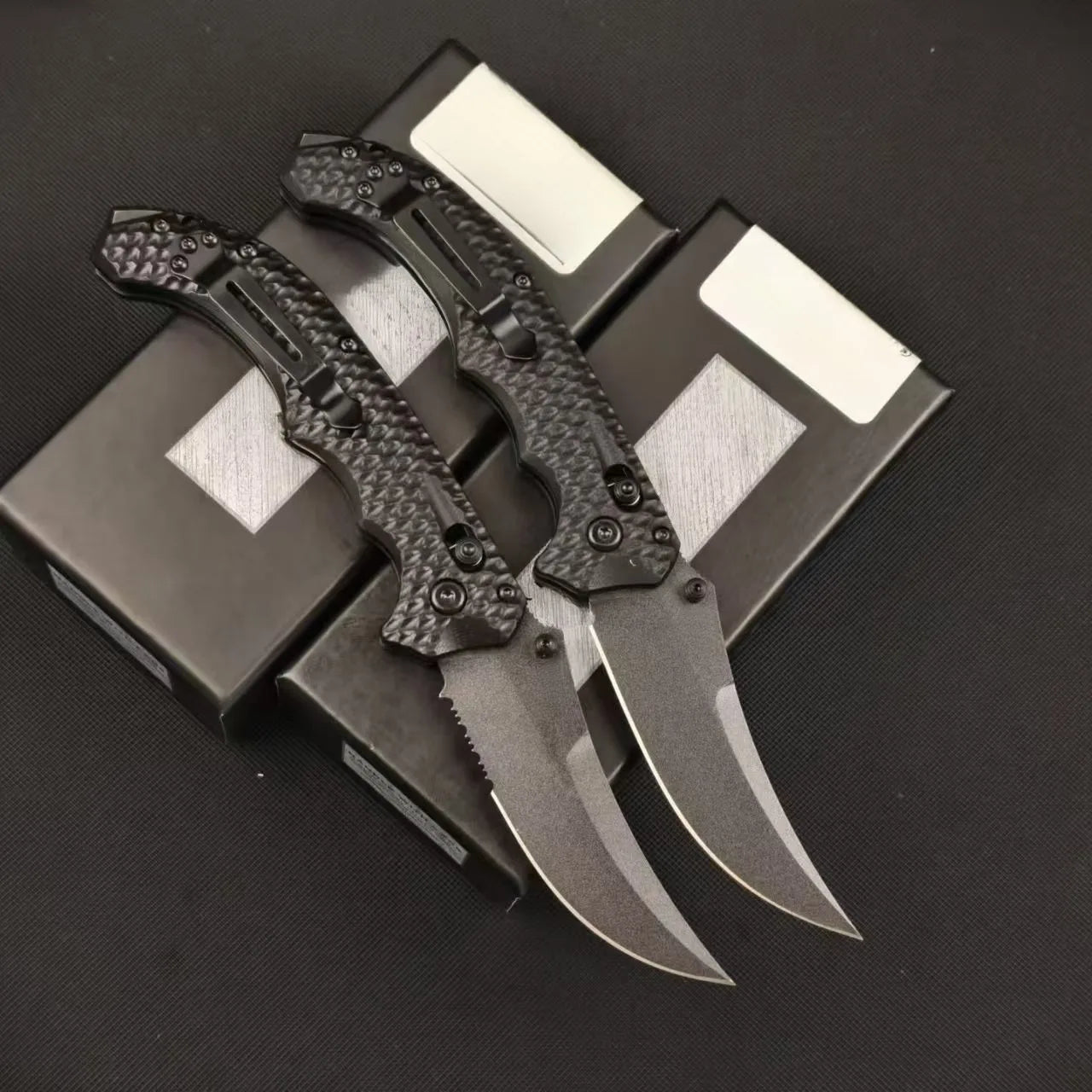 BM Mini Bedlam 865 Tactical Folding Karambit Knife D2 Steel Blade G10 Handle Portable EDC Utility Knife Outdoor Camping Survival Tool