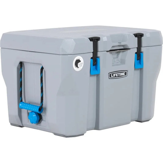 55 Quart High Performance Cooler, Grey
