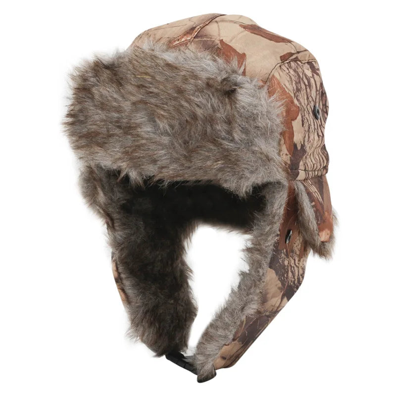 Winter Camouflage Hunter Hat Ear Protection Warm Outdoor Mountaineering Hunting Hiking Ear Protection Warm Hat
