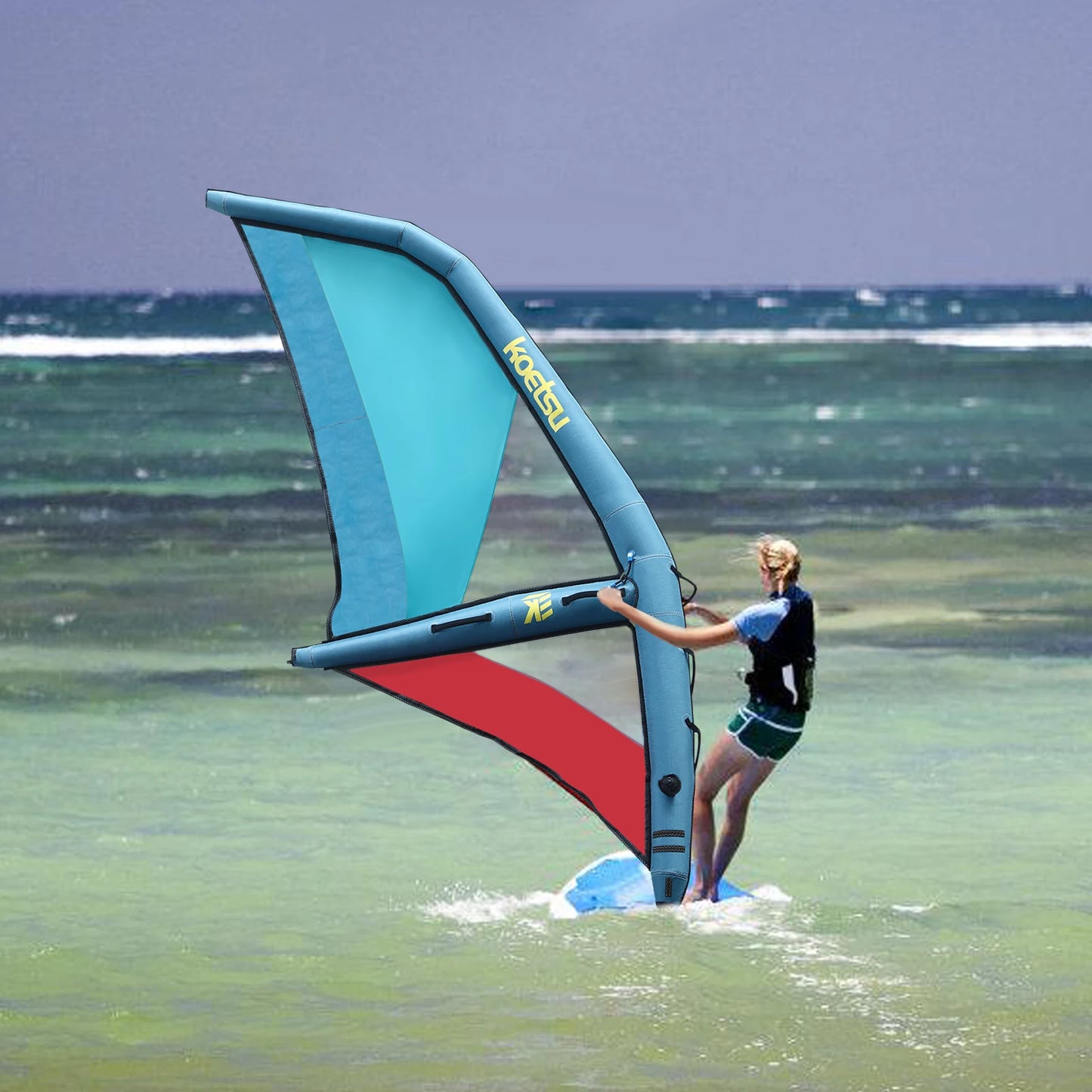 Paddle Board Sail, 45.21ft² SUP Sail Kit with Oxford PVC Fabric, Waterproof Durable Windsurfing Sail for Stand Up Paddle Board