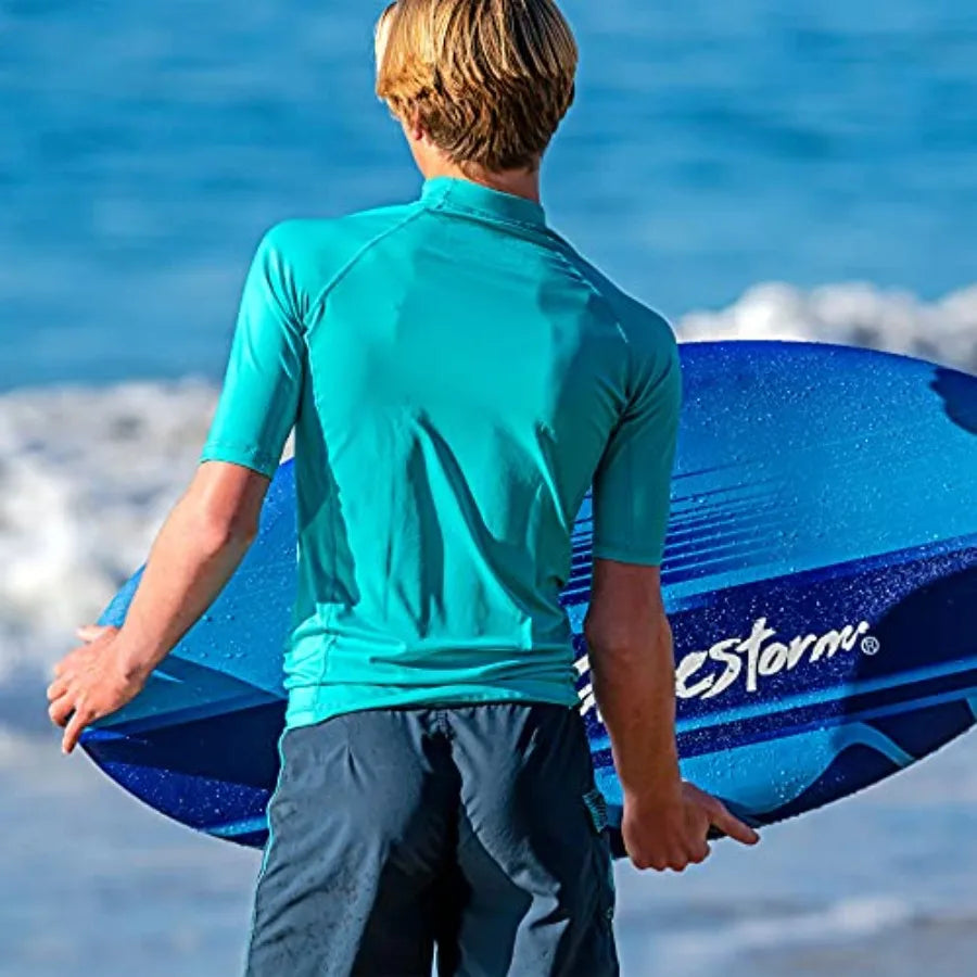 Foam Skimboard 48" Skimboard for Beginners and All Skimming, Surfing and Bodyboard Levels, Blue Skimboar
