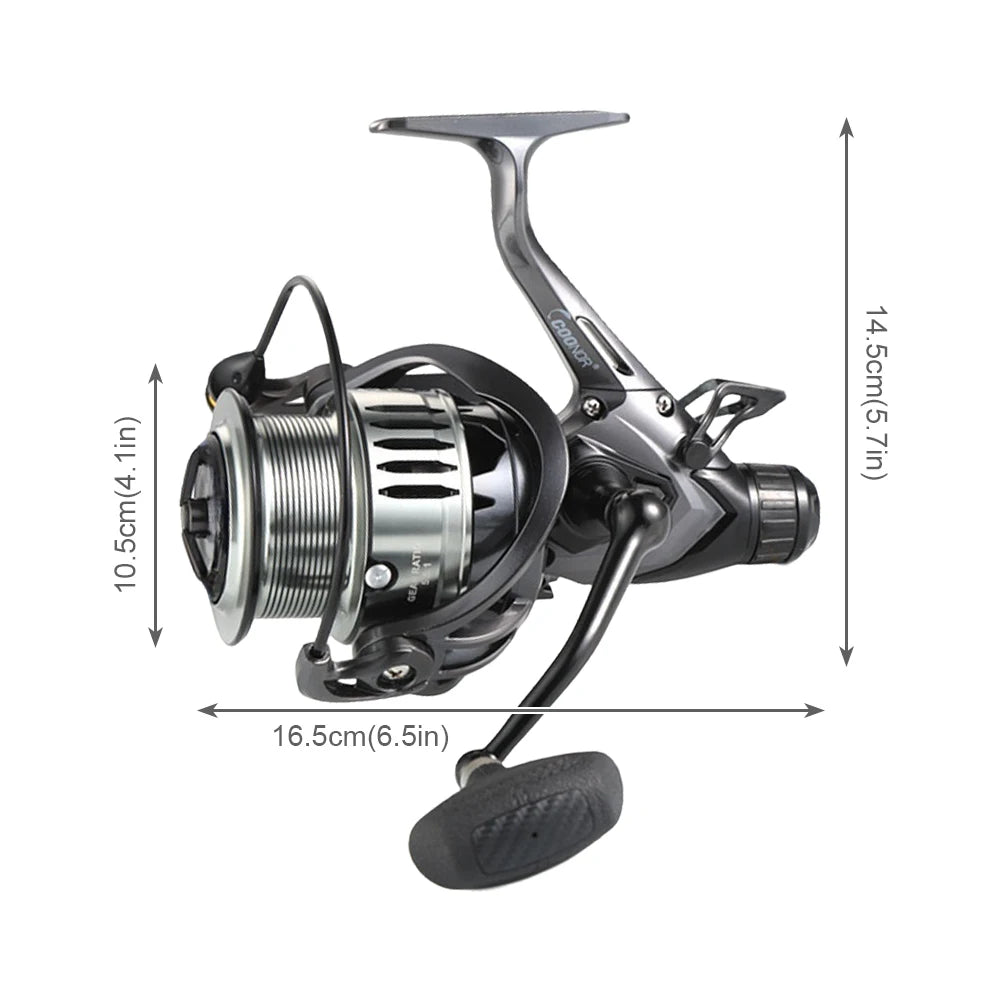 Spinning Fishing Reel Metal Fishing Reel Spool Fishing Reel  Carp Fishing Reel Fishing Tackle Carp Fishing Accessory