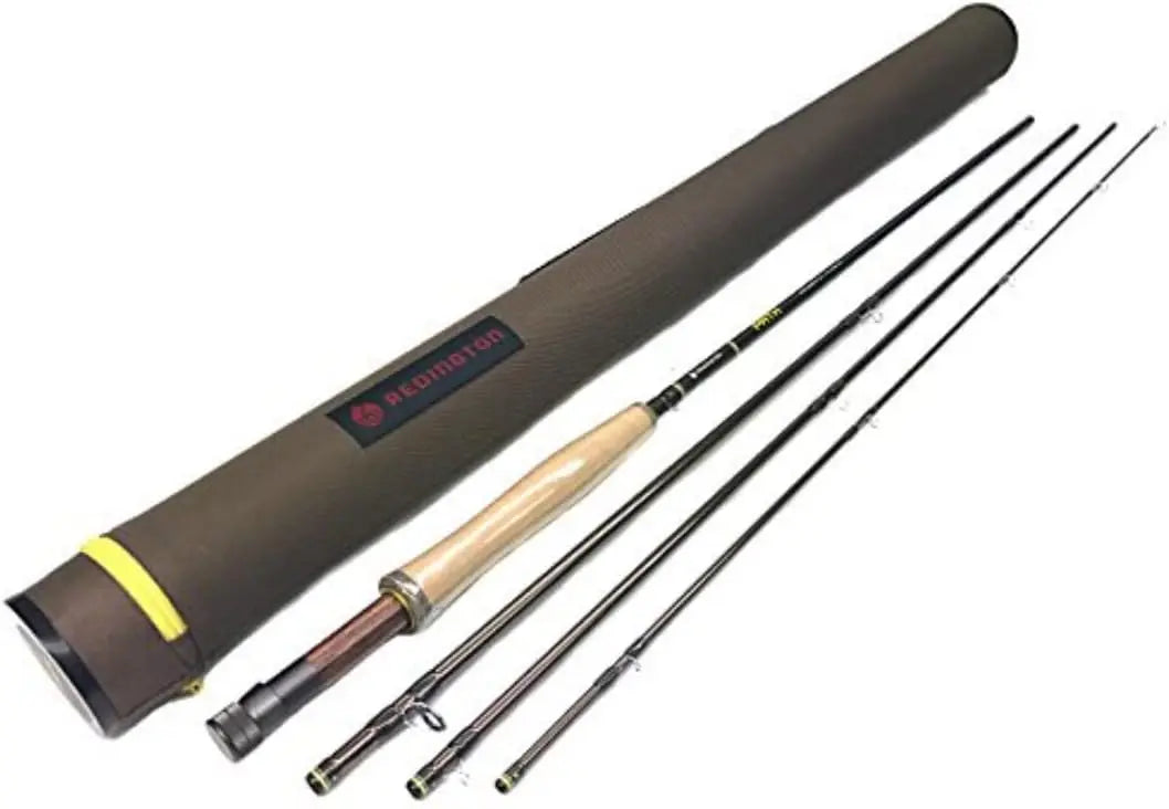 9'0" 4-Piece Medium Fast Action Fly Fishing Rod with Tube, Freshwater & Saltwater, Travel Ready