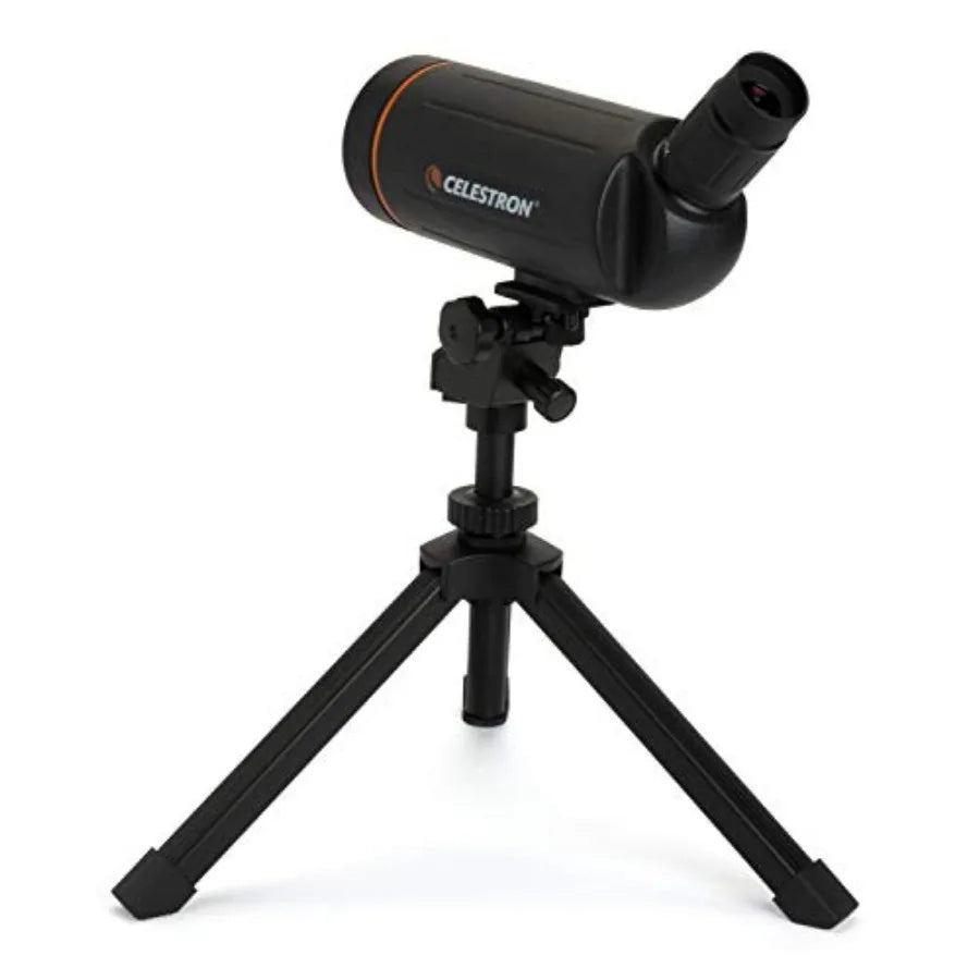 Celestron Mini Mak 70mm Angled Spotting Scope Maksutov Spotting Scope for Long Range Viewing with 2575x Zoom Eyepiece Multi-Coa