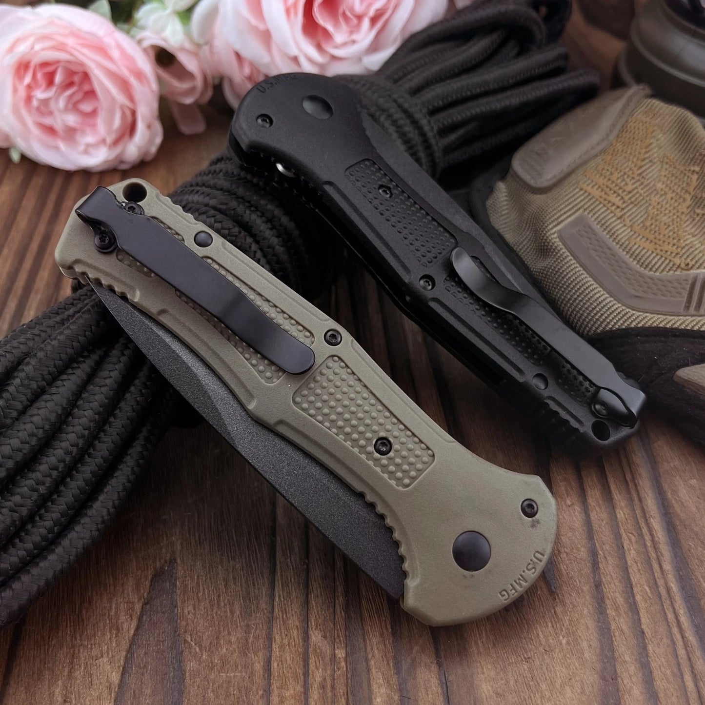 Best-selling 9070 Jungle Folding Pocket Knife: High-quality D2 Blade, Nylon Fiber Handle. Ideal for Mountaineering, Cutting, Hiking, and Exploration. A Versatile Tool for Everyday Carry (EDC), Hiking, Camping, and Outdoor Act