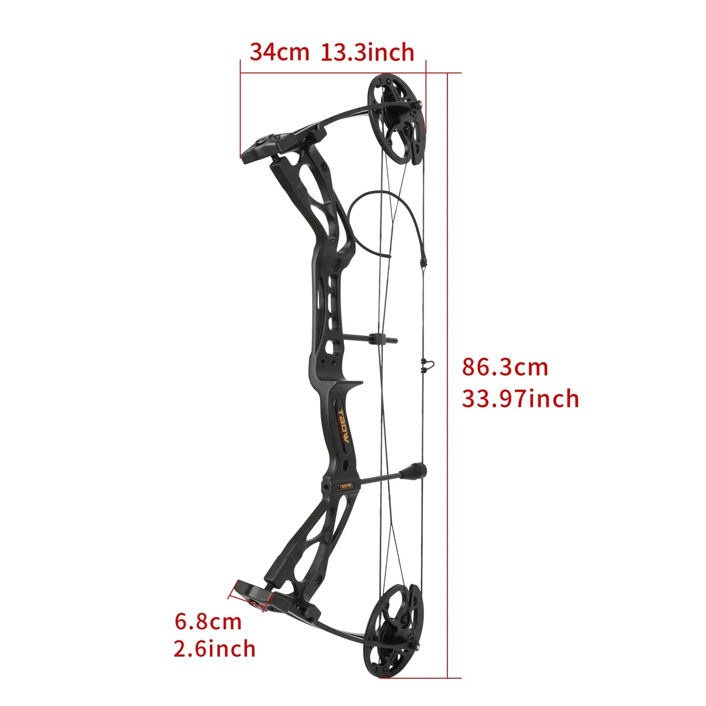 M133 Compound Bow Set 0-70lbs Adjustable Draw Weight Aluminum Alloy Riser Right Hand Archery Shooting Target Hunting Bow