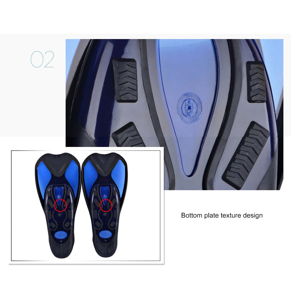 Snorkeling Diving Fins Unisex Flexible Submersible Foot Anti-Slip Professional Scuba Diving Fins for Adult Kids Diving Equipment