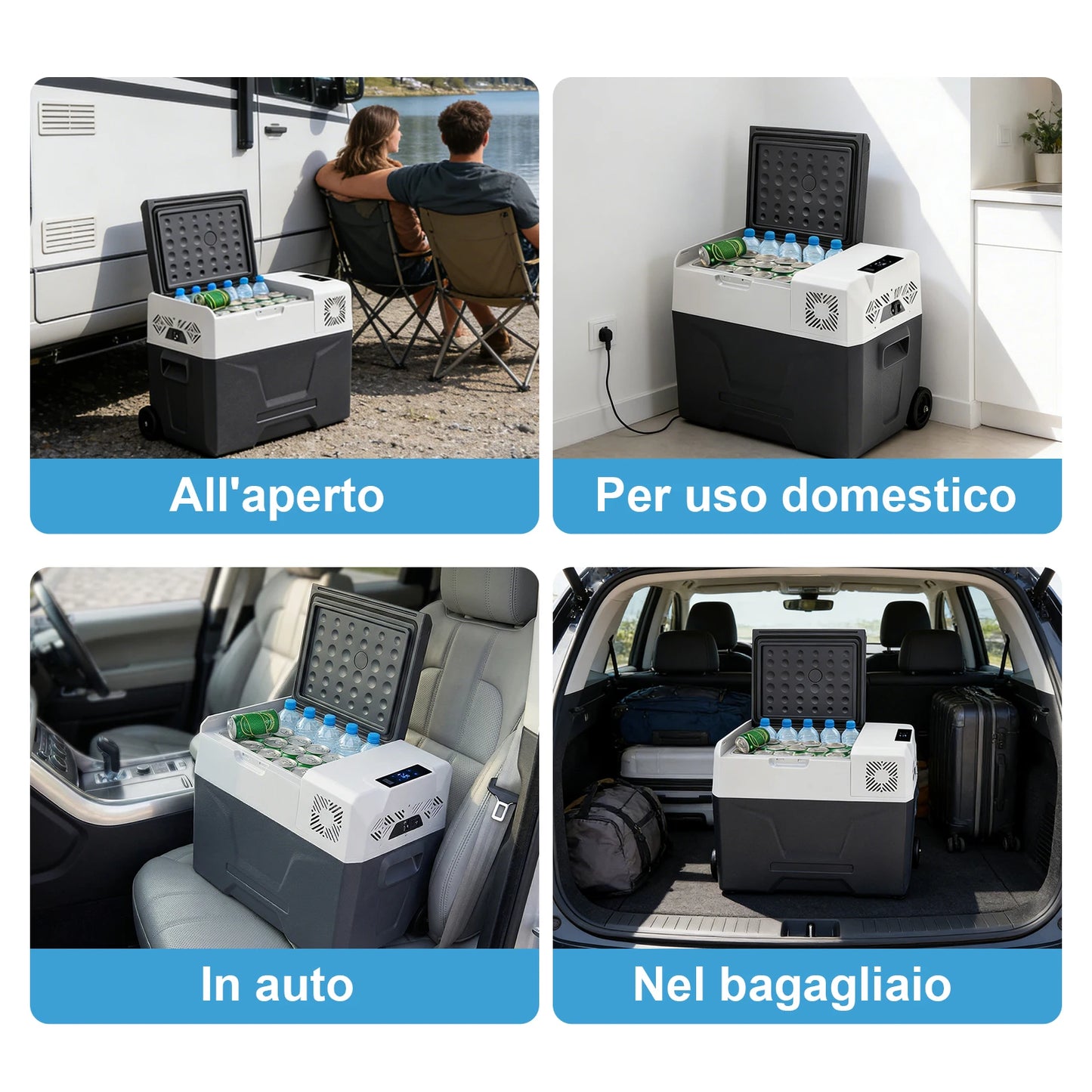 High Capacity 40L Car Refrigerator 12V Compressor Small Beer Refriger Portable Home Outdoor Camping Freezer for Rv Truck Cooler