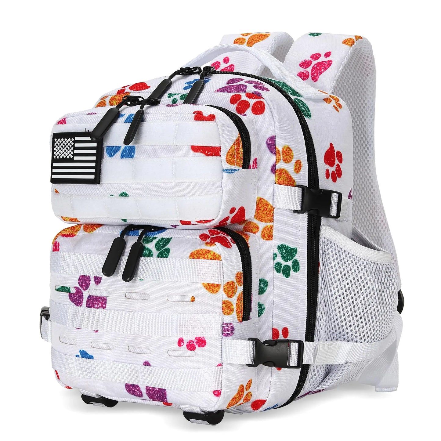 9L Cherry Print Tactical Backpack For Adults Hiking Fitness Small Utility Bag