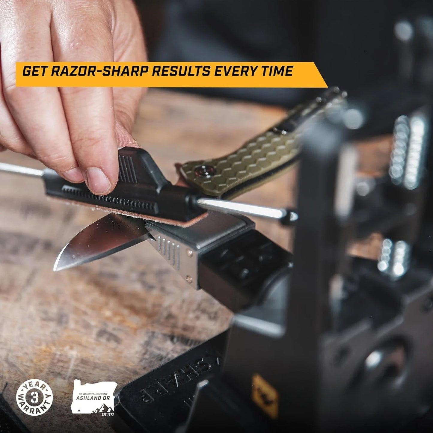Precision Adjust Elite Knife Sharpener - Adjustable Knife Sharpening System - For Hunting, Serrated & Kitchen Knives·Hot Sale