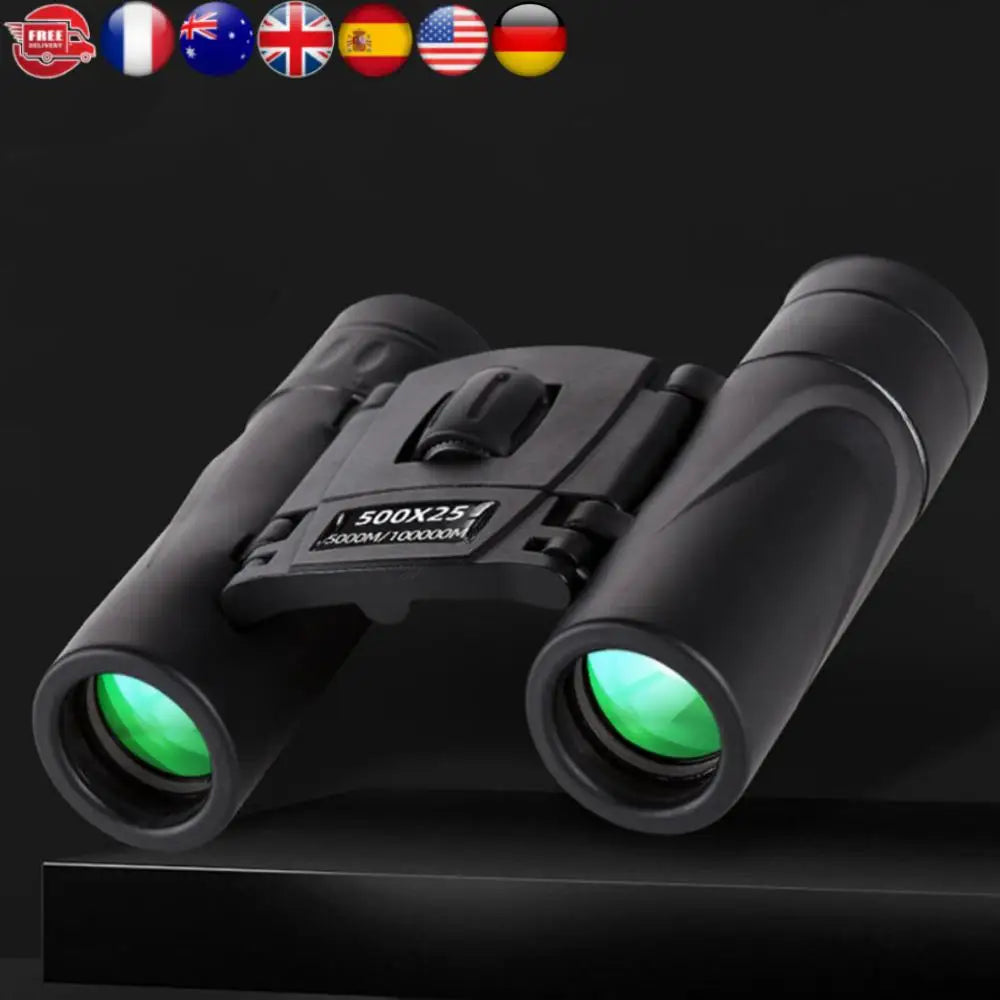 Portable Binoculars Long Range HD Powerful Binoculars Professional Binoculars for Hunting Sports Outdoor Camping Travel