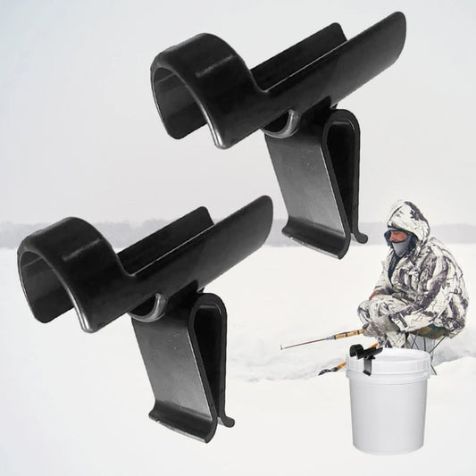 2 Pcs Fishing Rod Rack Fishing Pole Holder Multifunctional Bucket Rod Holder Fishing Rod Tool  Ice Fishing Pole Rod Racks