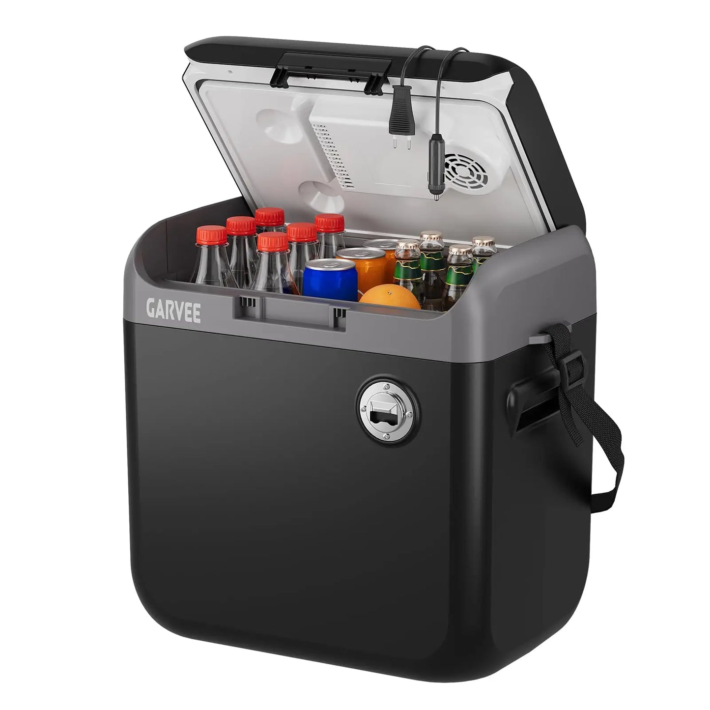 30L Electric Cooler And Warmer Portable Thermoelectric Fridge With 110V AC 12V Car Plug For Car Truck Camping Travel