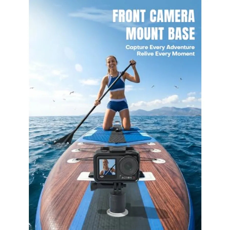Inflatable Stand Up Paddle Board for adults and youth PVC material blue wide stable anti-slip EVA deck with premium SUP accesso