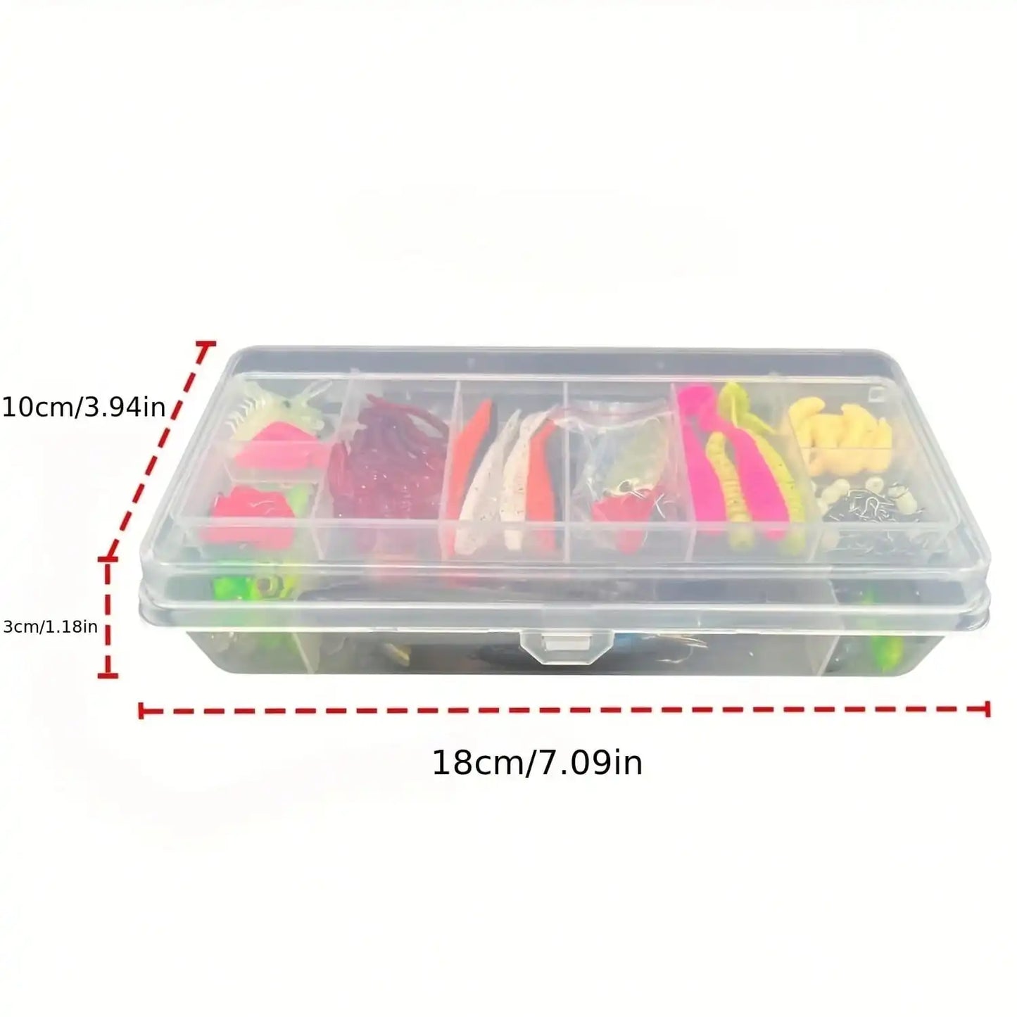 This 107-Piece Lure Set Is A Freshwater Lure And Tackle Kit Suitable For Fishing Bass, Trout, Salmon, And Other Freshwater Fish. It Includes Spinners, Soft Plastic Worms, And More, Making It A Practical Gift For Men.