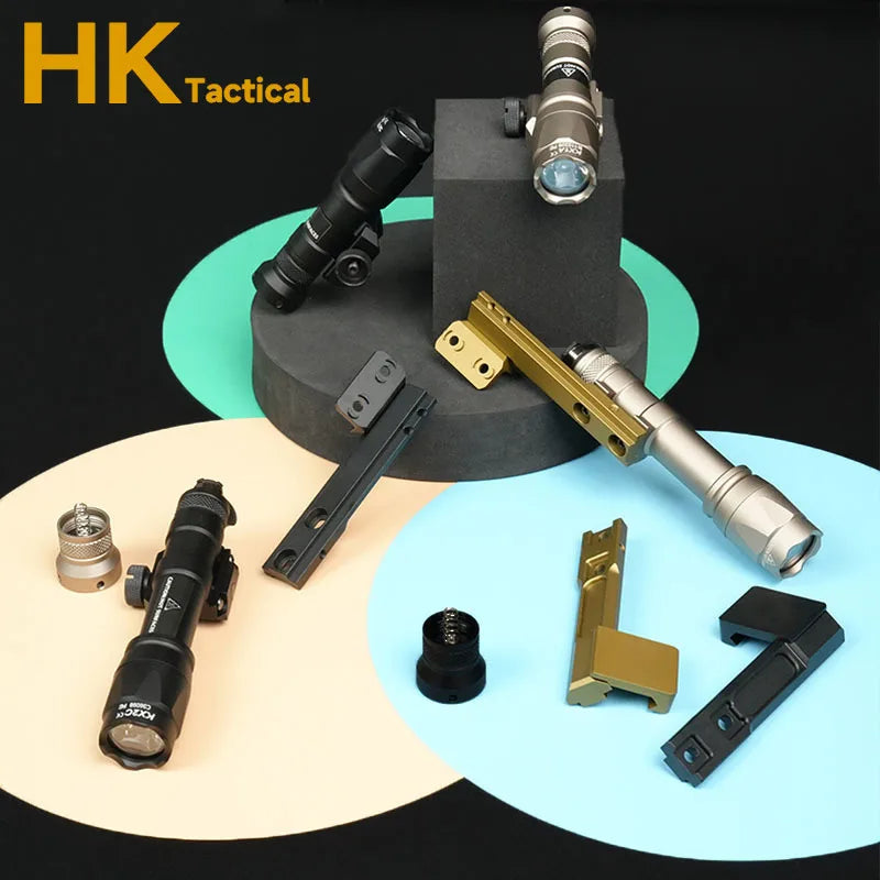 SF M600 M300 Series Tactical Flashlight M600B M300B LED White Light Fit 20MM Rail Rifle Scout Light 500 LM Outdoor Flashlight