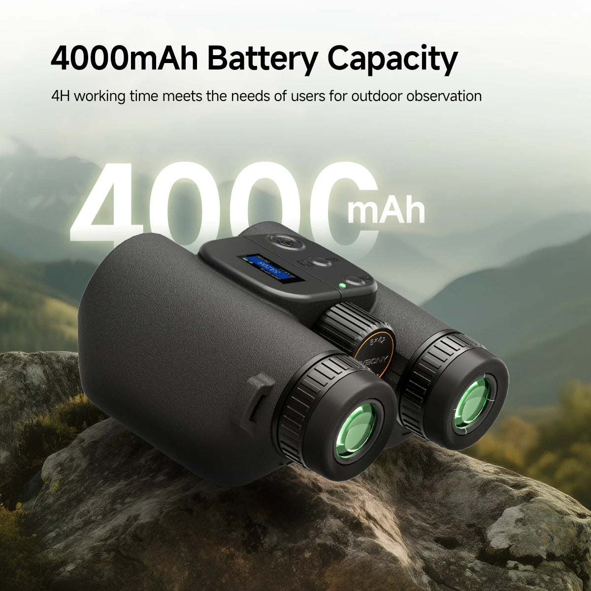 Svbony SA208 8x42 ED Integrated Binoculars Bird AI Identification Wide-Field Electronic Binoculars for Bird Watching Camping