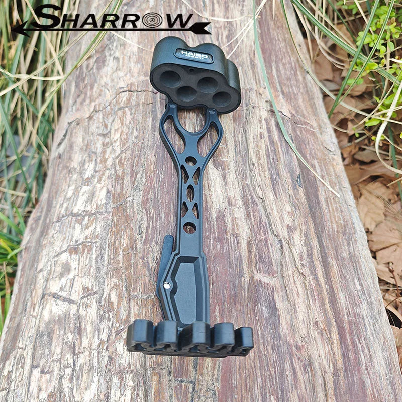 Arrow Quiver 4-Arrow Quick Release Nylon Pouch with EVA Insert for Compound Bow Outdoor Hunting Target Shooting Sports