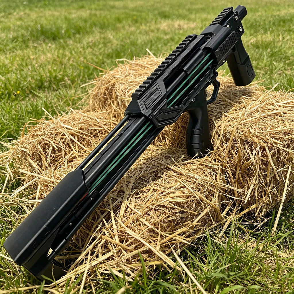 Multi functional slingshot bow and arrow launcher, capable of continuously firing steel balls, outdoor jungle hunting kit