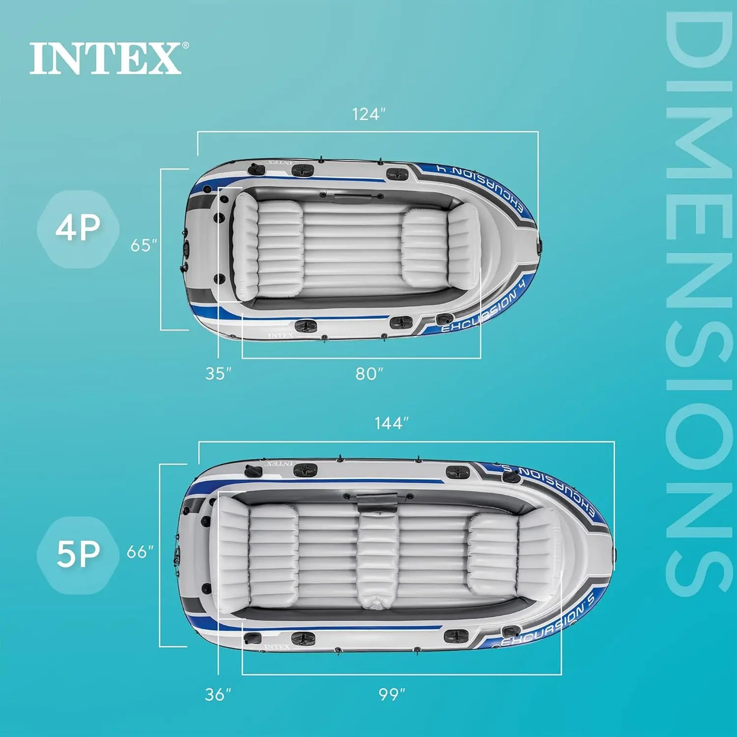 Inflatable 4-Person Fishing Boat Raft Set for Adults with Motor Mount Kit, Designed for River and Lake Use (Motor Not Included)