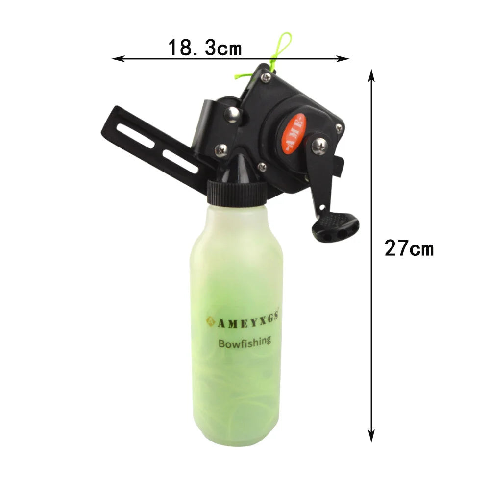 Archery Fishing Reel Rope Pot 40m ABS Aluminum Alloy Fishing Line for Compound Bow Hunting Shooting Sports Accessories