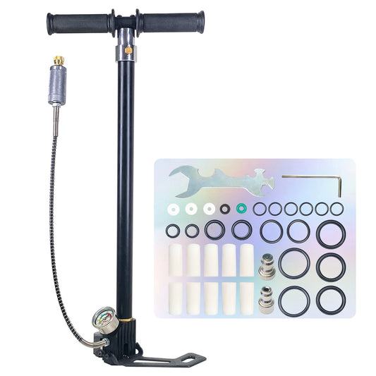 NUOGE 4Stage 30mpa 4500Psi PCP Hand Pump High Pressure Operated HPA Tank Hunting Car Bicycle