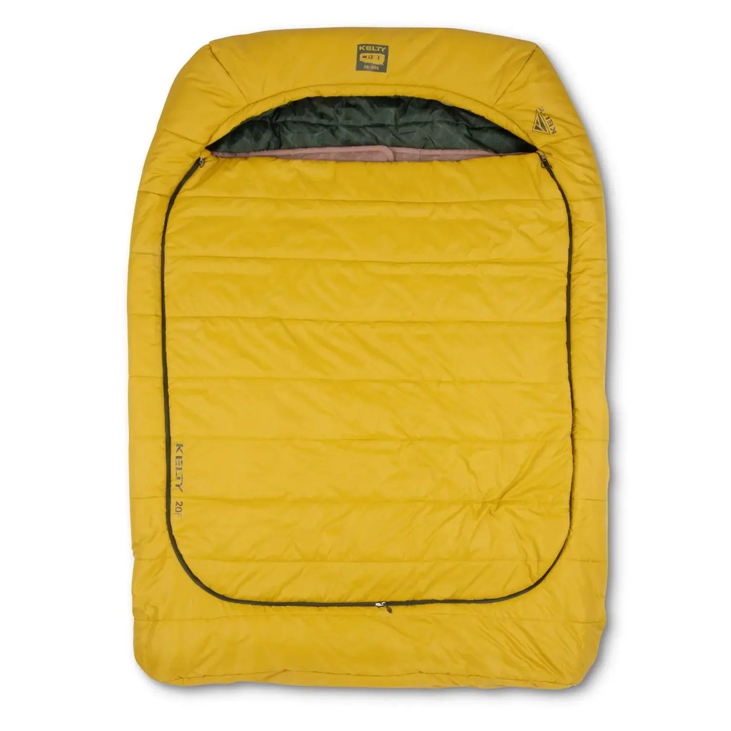 Kelty 20 Degree Doublewide Sleeping Bag Tru.Comfort Two Person Synthetic Camping Bag For Outdoor Family