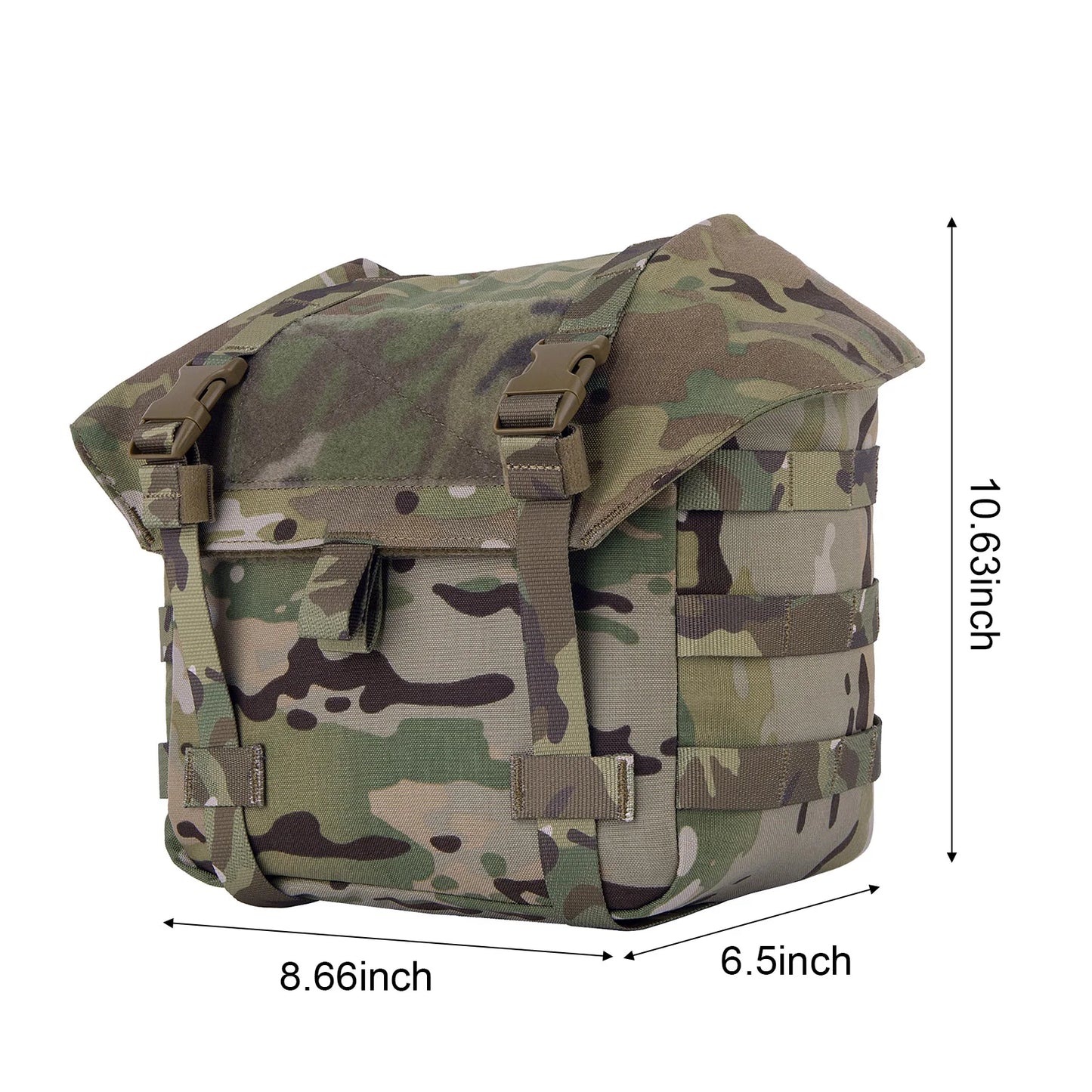 KRYDEX Tactical Jungle Butt Pack MOLLE Waist Pack Suspender Bag for Hunting Hiking Bushcraft Camping Outdoor Range Gear