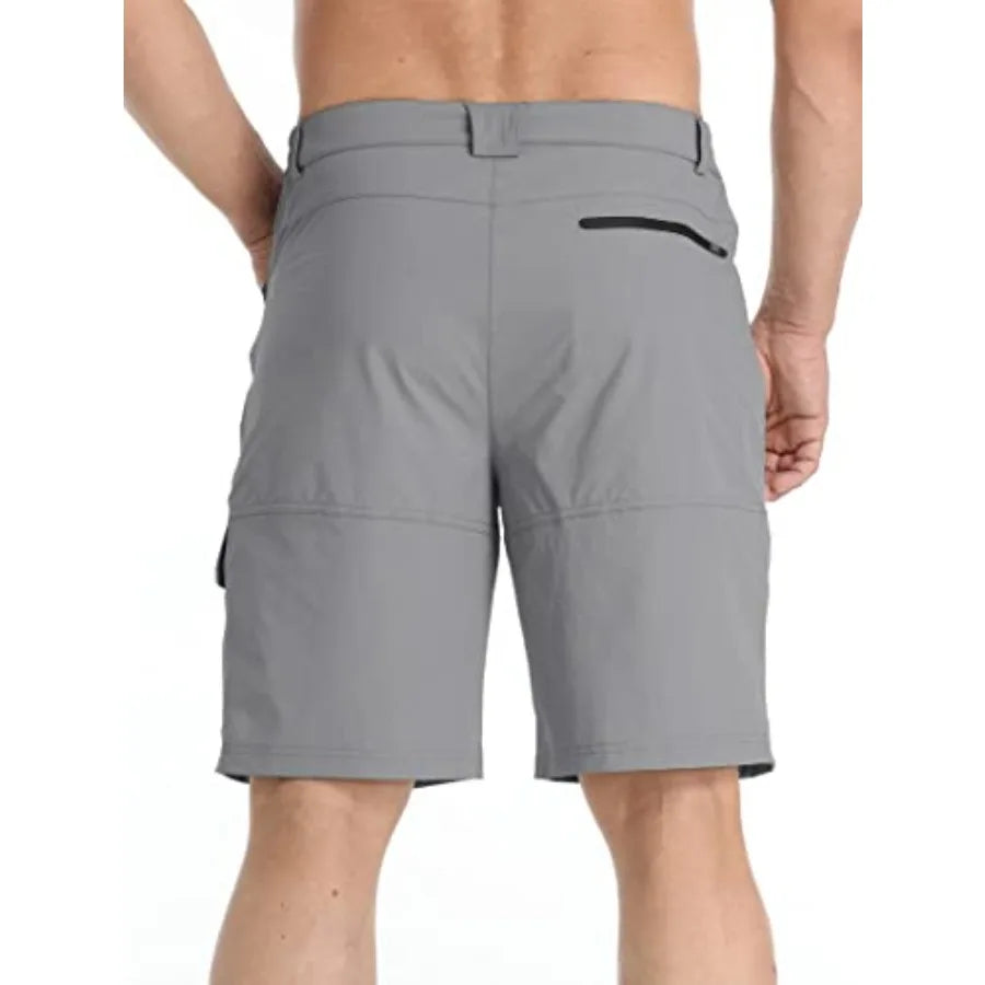 Men's Summer Outdoor Shorts Quick Dry Water Resistant Cargo Casual Golf Work Hiking Shorts NO Belt