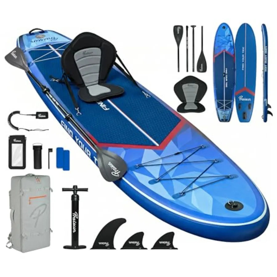 12' x 35" Inflatable Paddle Board, 450lbs Extra Wide Stand Up Paddleboard for Youth/Adults of All Skill Levels, Stable SUP with