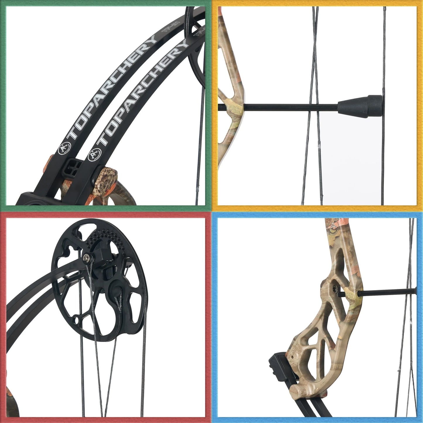 Archery Compound Bow 19-70lbs 80% Let Off Aluminum Handle 320fps IBO Outdoor Hunting Shooting Professional Bow Accessories