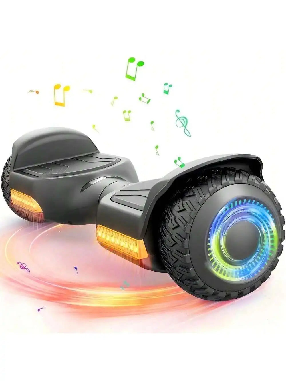 Kids 6.5'' Self Balancing Hoverboard All Terrain with LED Light And Bluetooth Speaker - Portable Smart Transport Device