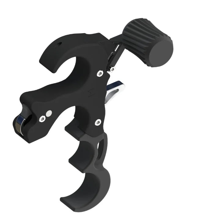 Archery Release Aid, 3/4 Finger Aluminum Grip, Thumb Trigger for Compound Bow, Hunting & Target Shooting, Left/Right Hand Compatible Archery Accessories