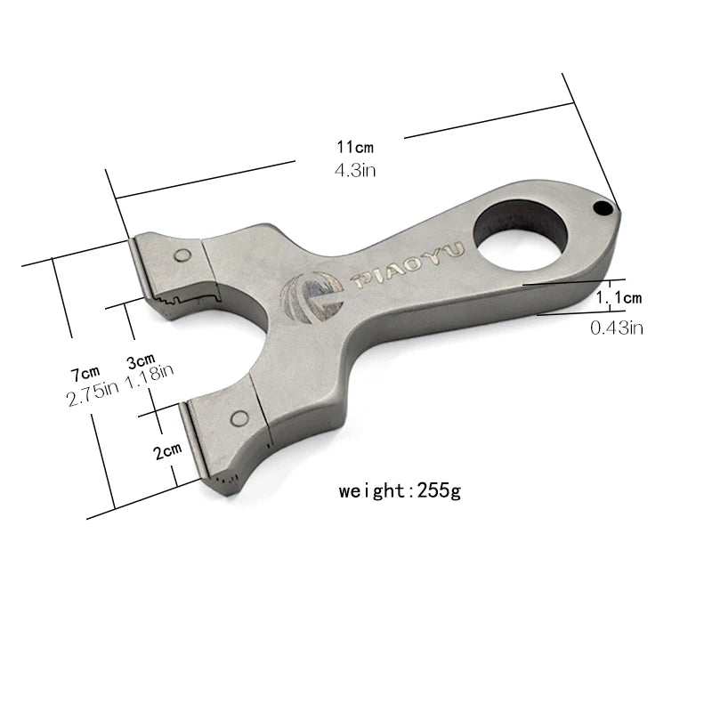 PIAOYU Stainless Steel Slingshot, Professional Sports Competitive Slingshot, High-quality Shooting Practice Catapult