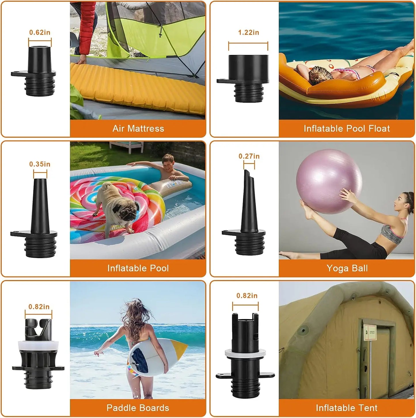 20PSI Dual Stage Auto-Off Air Pump for Paddle Boards, Kayaks & Boats