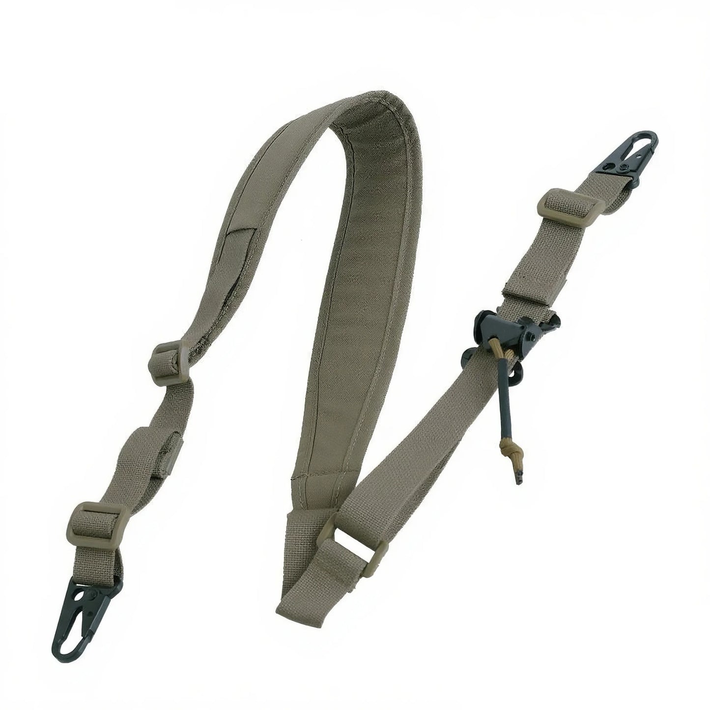 Tactical 2 Point Rifle Sling Strap 2.25" Padded Adjustable Shoulder Strap Shooting Hunting Accessories w/ QD mount for Picatinny