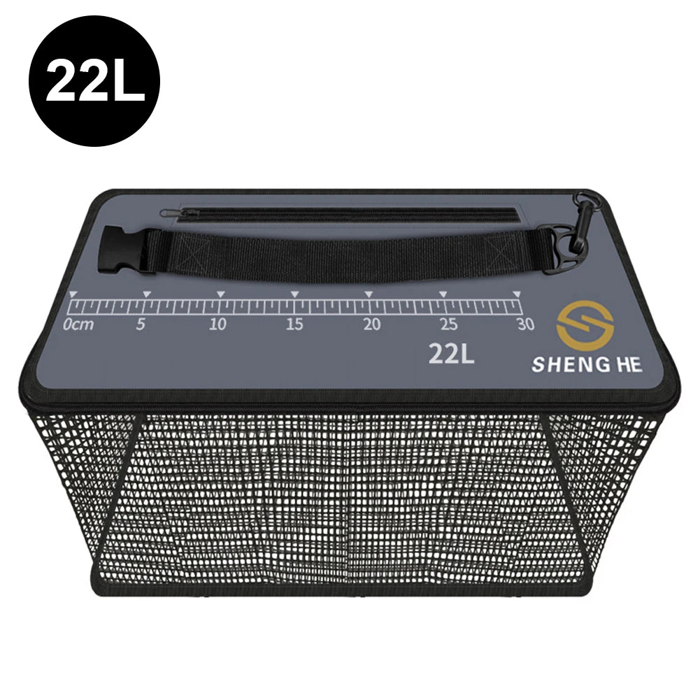 17L/22L/29L Fishing Bait Storage Case Live Fish Barreled Fishing Box Outdoor Fishing Tackle Gear Portable Multifunction Bucket
